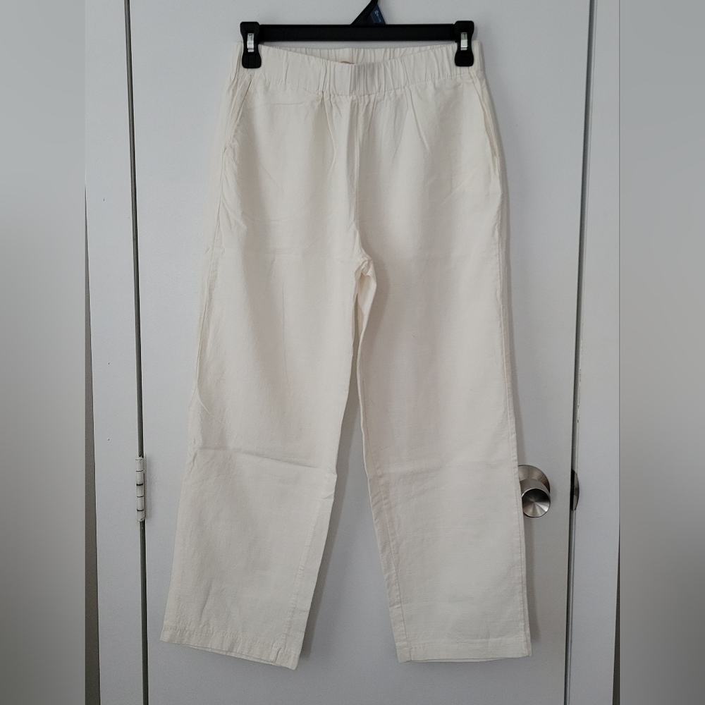 Nature Cream Cropped Pants